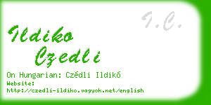 ildiko czedli business card
