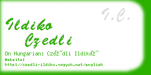 ildiko czedli business card